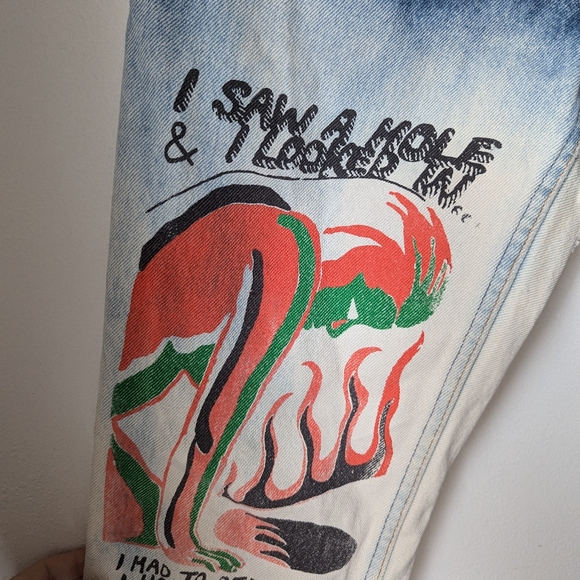 COME TEES by Sonya Sombreuil Forbidden Zone jeans - Picture 4 of 10